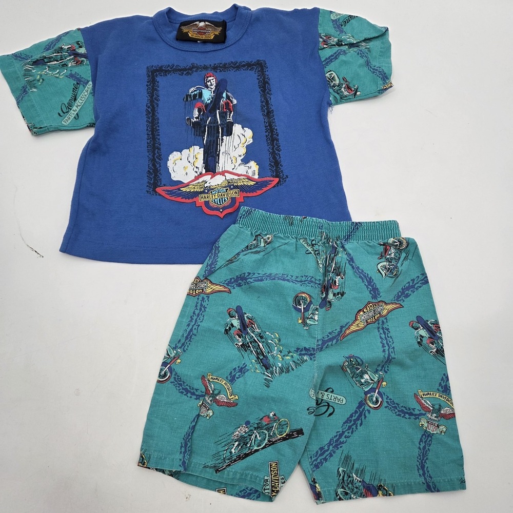 Archival 1991 Harley Davidson Youth Set USA Made American Legend Rare 90s Size 6